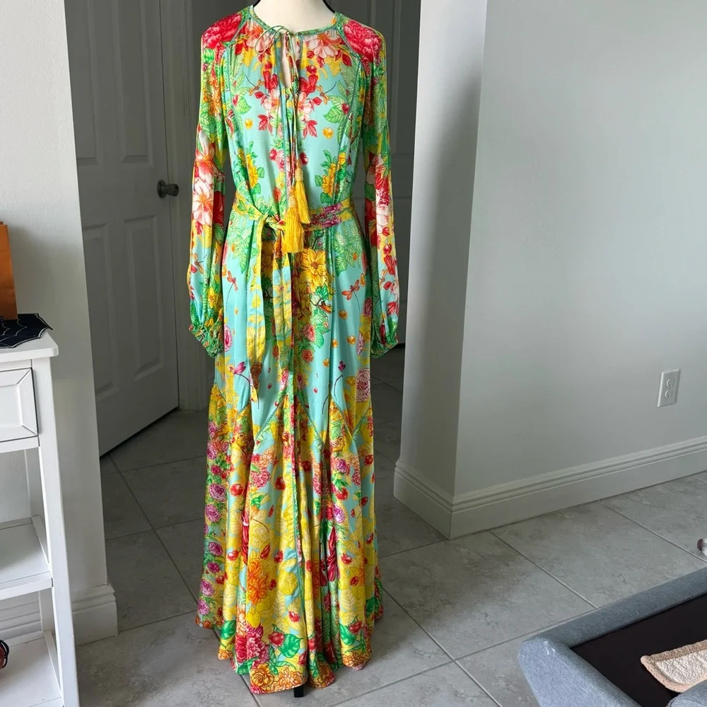 Floral Maxi Dress in Multicolor VISHIVANKA LONG DRESS